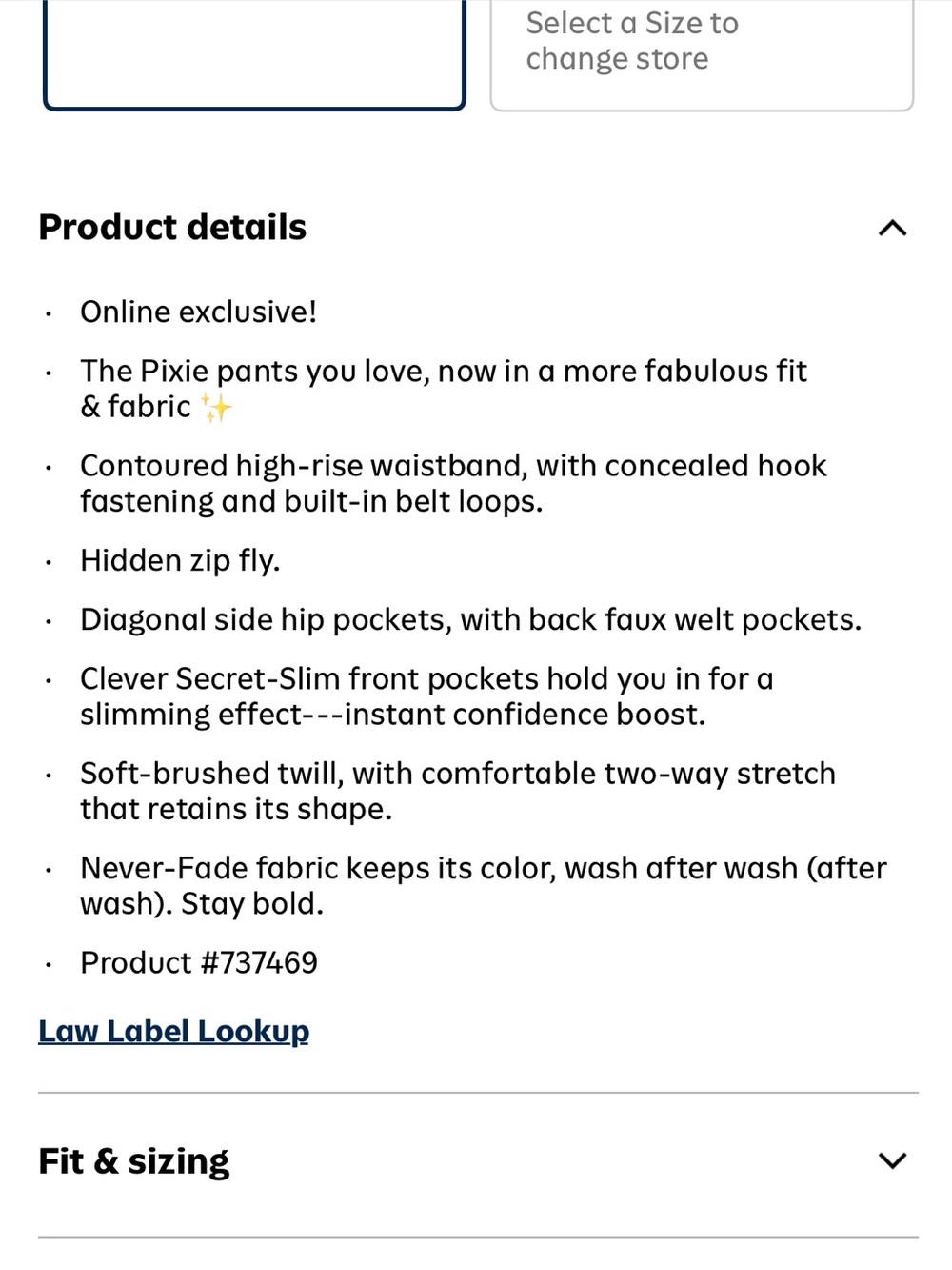 Old Navy pixie ankle pants - Picture 4 of 7